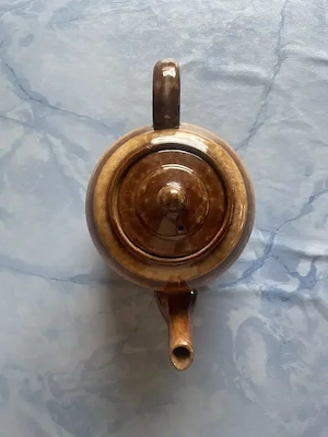 Große Rheinsberger Teekanne 1000 ml Keramik Retro