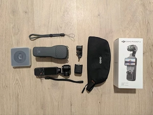 DJI Osmo Pocket 4 Gimbal Kamera mit Weitwinkel Linse und Case
