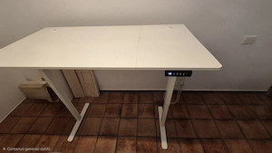 ErGear Schreibtisch elektrisch höhenverstellbar 140 70 weiß   4 Speicher Bild 4