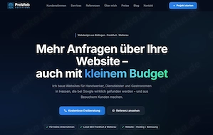 Website erstellen lassen 2026   Professionelle Homepage ab 599