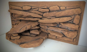 Terrarien Fels- Rückwand (Ausstellungsstück neu) 118 cm breit