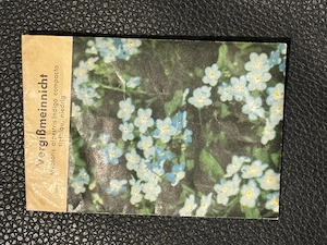 Vintage Samentüte "Vergißmeinneicht", 1950 1960er Jahre, guter Zustand