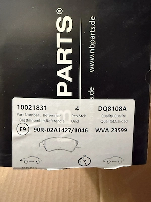 Bremsenset NEU   4 Bremsscheiben + 8 Bremsbeläge   100  