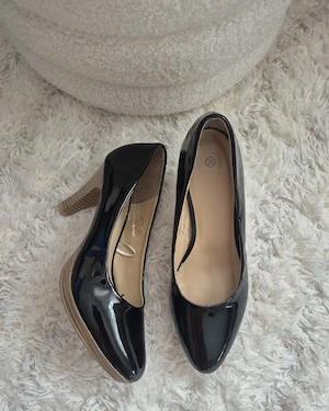 Schwarze Pumps Gr 38, Absatzschuhe, High Heels, Schuhe