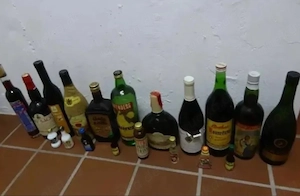 Alkohol 19 Flaschen Spirituosen Schnaps Korn Wein Remy Martin Sherry Magenbitter Likör Eiswein 