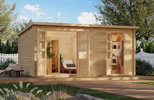 sauna exteriores neu incl montage 
