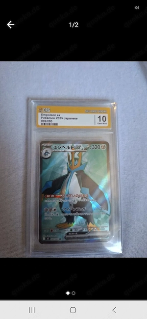 Empoleon ex Japanese Pokemon Karte - Bewertet (Graded 10)