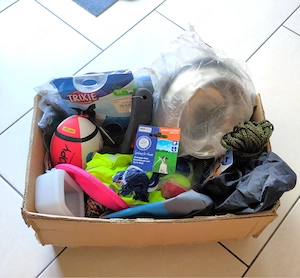 Hundezubehör, Mäntelchen und Hundetransportbox