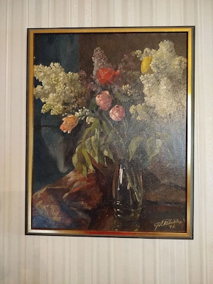 Johann Kluska, Ölgemälde auf Platte 
