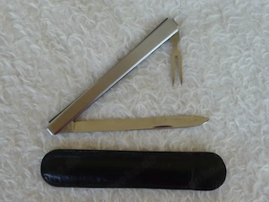 Seltenes Melonen Tester-Messer  Melonenmesser Bierhoff Melon Tester Knife 