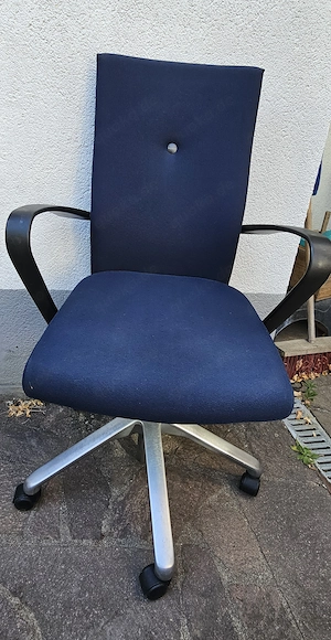 Bürostuhl zu verkaufen dunkelblau             