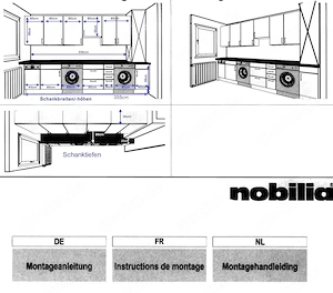Nobilia-Einbauküche, inkl. aller Einbaugeräten (alle vollfunktionsfähig)