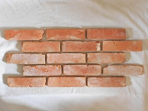 retro Ziegel Riemchen Wand Verblender echt alte Backsteine Klinker used look Loft Style