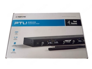 Phenyx Pro Drahtloses Mikrofonsystem 4-Kanal-Drahtlosmikrofon-Set