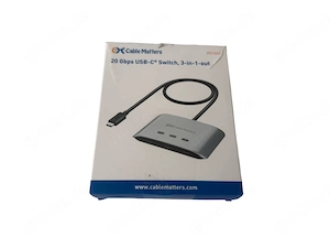 USB C Switch 3-in-1 Ausgang 8K30Hz 4K60Hz Cable Matters 20G