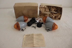 Blinker Blinkleuchten IWL Berliner Roller Stoye Eierblinker NOS OVP DDR 