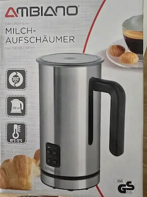 Ambiano Milchaufschäumer Modell 19089 NEU , versiegelt
