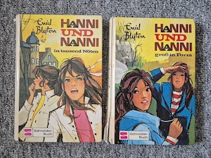 Hanni und Nanni   2 ältere Schneider-Bücher   Enid Blyton
