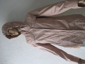 NEU Seidig Multifunktion Allround Kapuzen Anorak Jacke BURTON of London 34-36  XS-S alt ros  silber