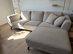Seats and Sofas 3-Sitzer Sofa creme-beige 