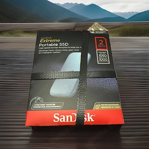 SANDISK Extreme Portable USB 3.2 Gen 2 Festplatte, TB SSD, extern, Himmelblau
