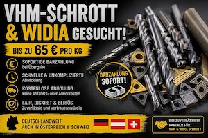 Kaufe VHM Schrott | bis 65  PRO KG