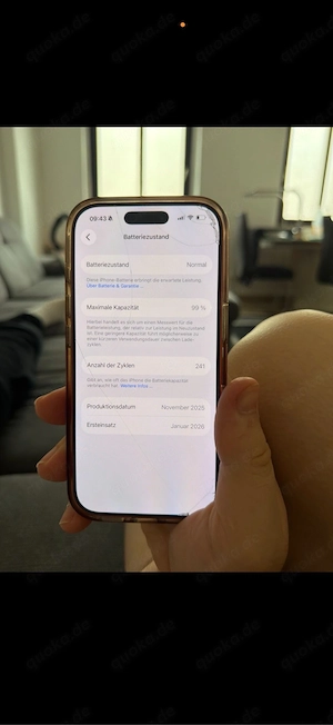 iphone 17 pro 256gb auf display ist panzerglass ! handy wie neu 