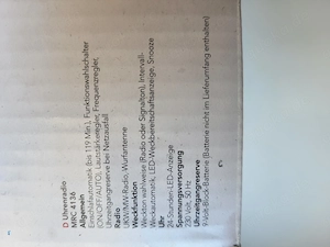 Radiowecker, Wecker AEG, Uhrenradio