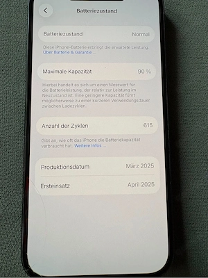 iPhone 16 in schwarz Superzustand Bild 2