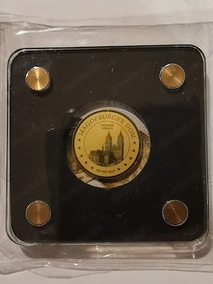 Goldmünze "Sachsen-Anhalt - Magdeburger Dom" 1 500 oz 999er Feingold mit Zertifikat