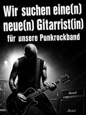 Punkrockband sucht Gitarrist in