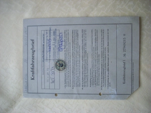 Oldtimer Traktor KFZ Pappbrief DeutzD25.2