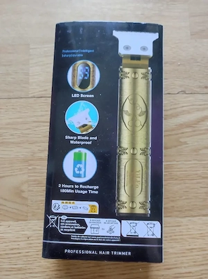 Profi Haartrimmer Gold mit LED Es funktioniert Einwandfrei 