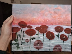 "Traum in Rot" | 24   30 cm