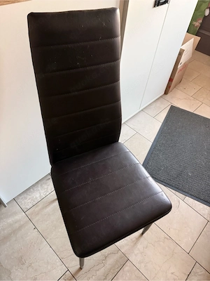 4 Stühle braun