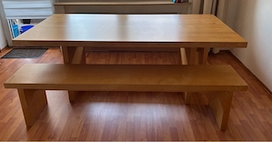 Ikea Esstisch   Tisch und 2 Sitz Bänke