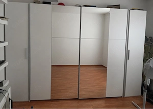 Schwebetürenschrank mit Spiegel Schlafzimmer Kleiderschrank