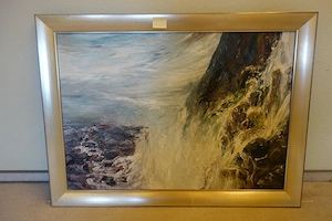 Ölgemälde 100 x 76 cm gerahmt