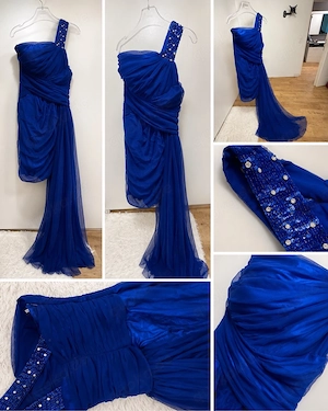 Elegantes Abendkleid in Royalblau gr-s
