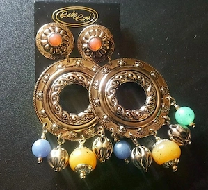 Ohrringe  Lady Lord  Vintage Statement-Schmuck Boho NEU 