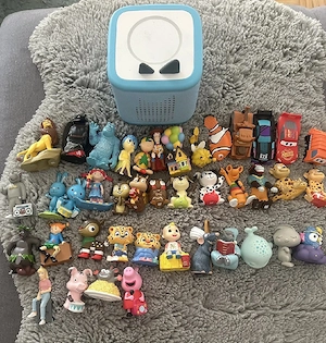 Toniebox mit viele Tonie Figuren 