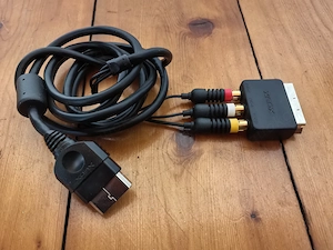 Original Microsoft XBOX Classic A V Kabel mit Scart Adapter