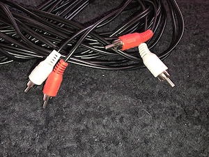 7,50 Meter Audiokabel 2 x Cinch-Stecker RCA Cinch Stereo AUX