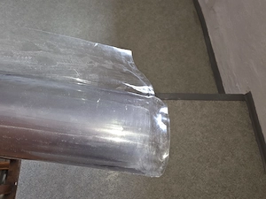 150 x 250 cm transparente Plane   PVC Folie stabil