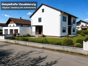 Freistehendes Zweifamilienhaus: 891 m  Grund, schöne, ruhige Lage