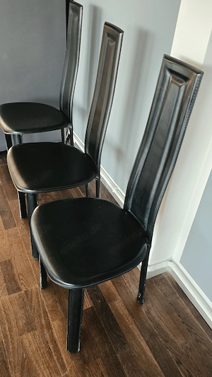 6 Stühle Leder Optik Style
