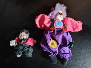2 Vintage Deko-Clowns Porzellan Gerstenberg & Buthe  