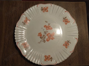 Antike Prunkplatte Reichenbach (Carstens)   29 cm Spätjugendstil   