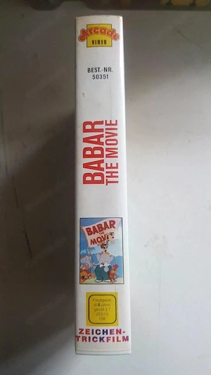 VHS "Babar The Movie" Arcade Video Zeichentrick Bild 2