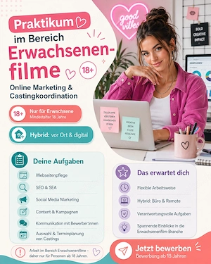 Praktikantin gesucht für Unternehmen Erwachsenenbereich! (ab 18 Jahre)